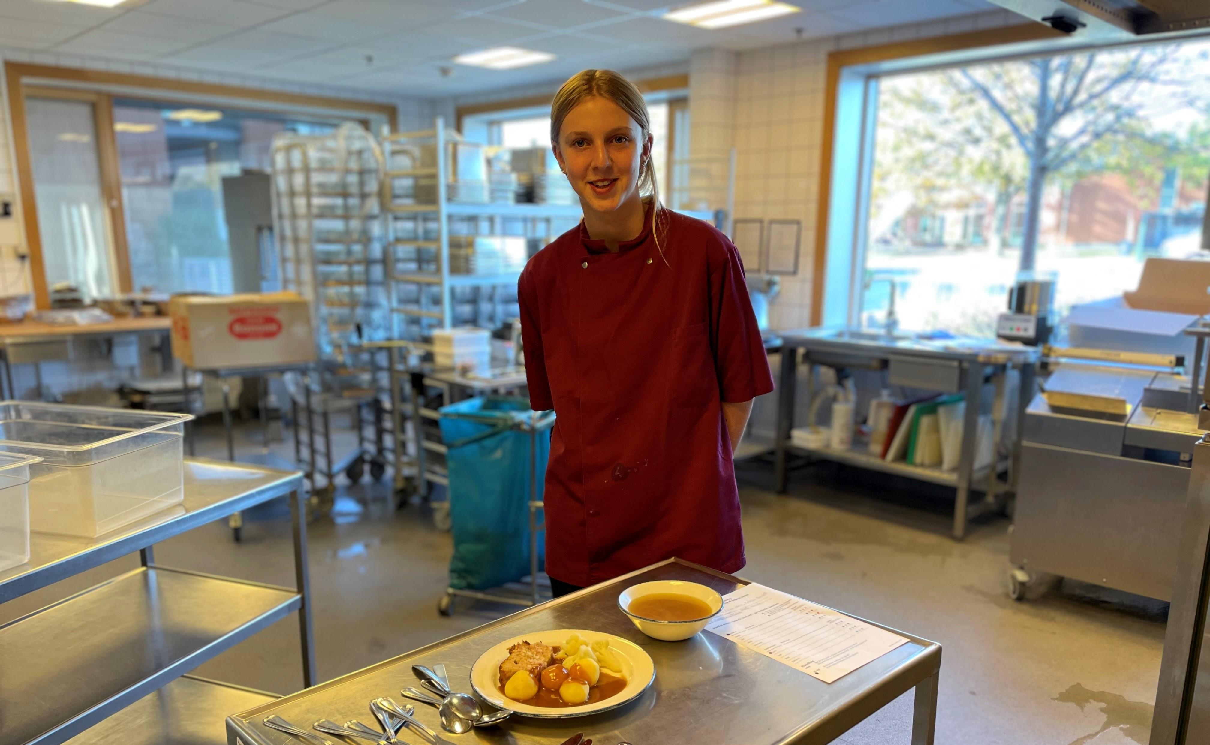 Sofie kom i erhvervspraktik